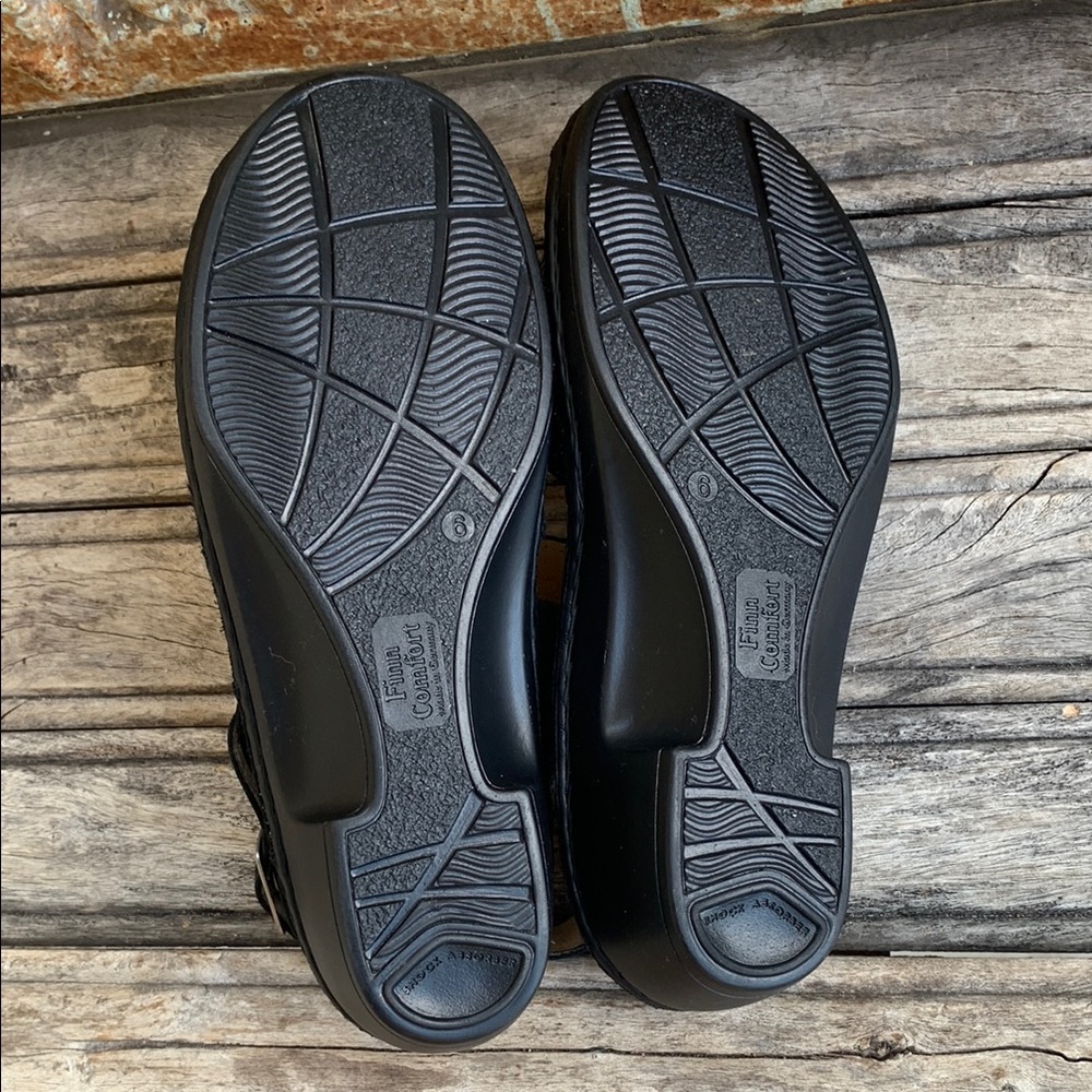 Finn Comfort Black Sandals Orthopedic Support - Picture 7 of 12